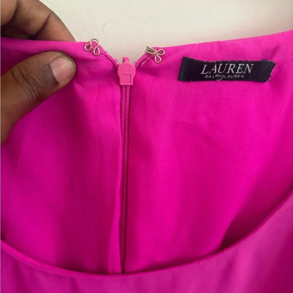 RALPH LAUREN SLEEVELESS KNEE LENGTH EXOTIC PIN SWING DRESS - M - Picture 5 of 10